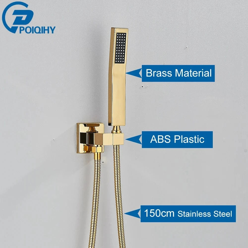 Mitigeo Or A Pommeau et Flexible de Douche