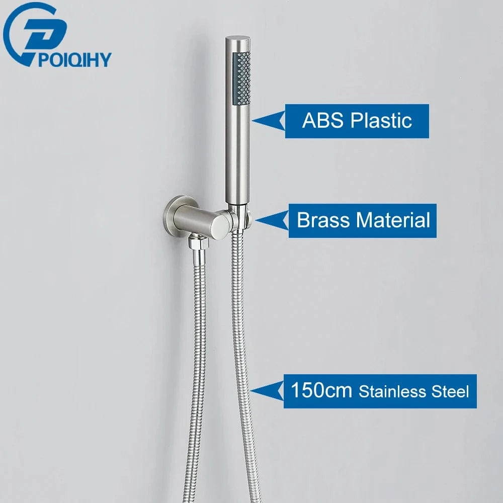 Nickel C Pommeau et Flexible de Douche Mitigeo