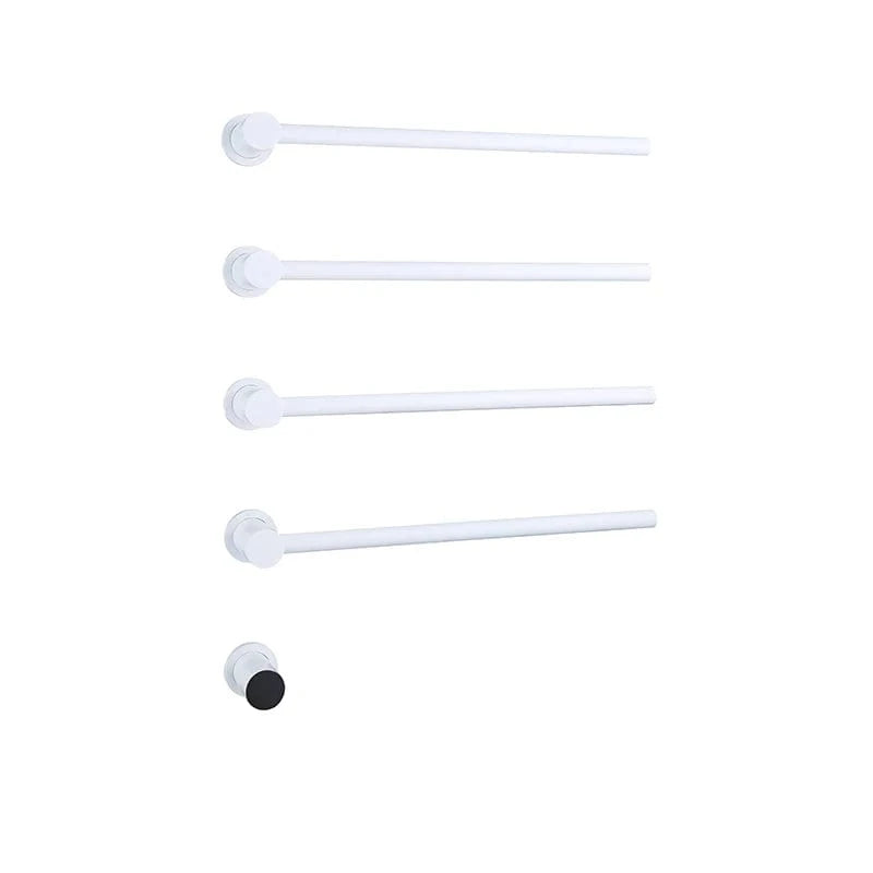 Blanc-4 Rods Porte Serviette Chauffage Mitigeo