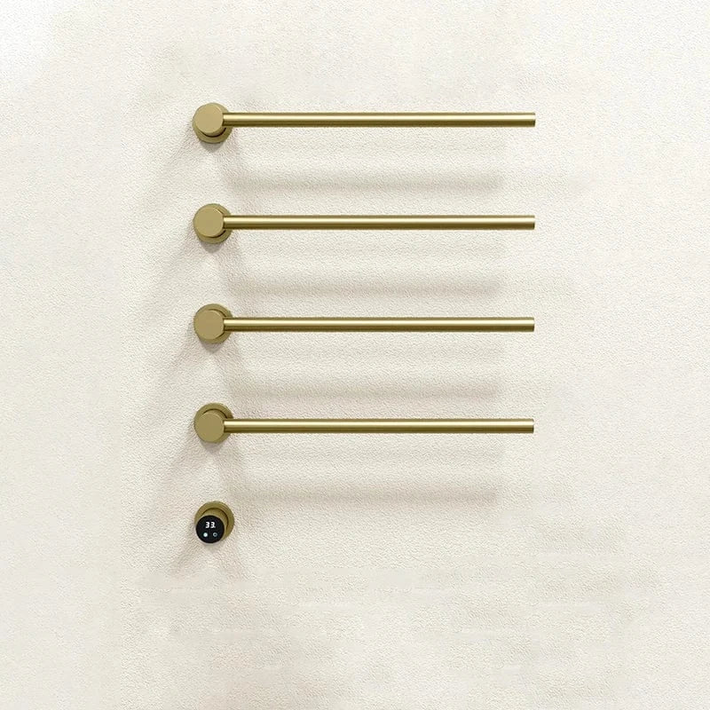 Or Brossé-4 Rods Porte Serviette Chauffage Mitigeo