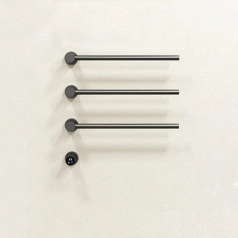 Gris-3 Rods Porte Serviette Chauffage Mitigeo