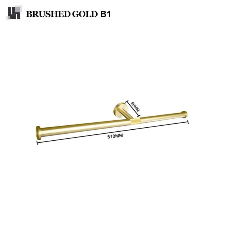 Or brosse B1 Porte Serviette Mural Salle de Bain Mitigeo