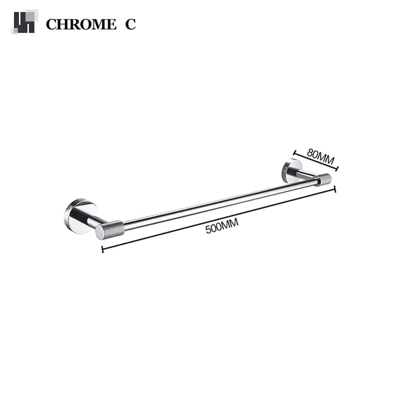 Chrome C Porte Serviette Mural Salle de Bain Mitigeo