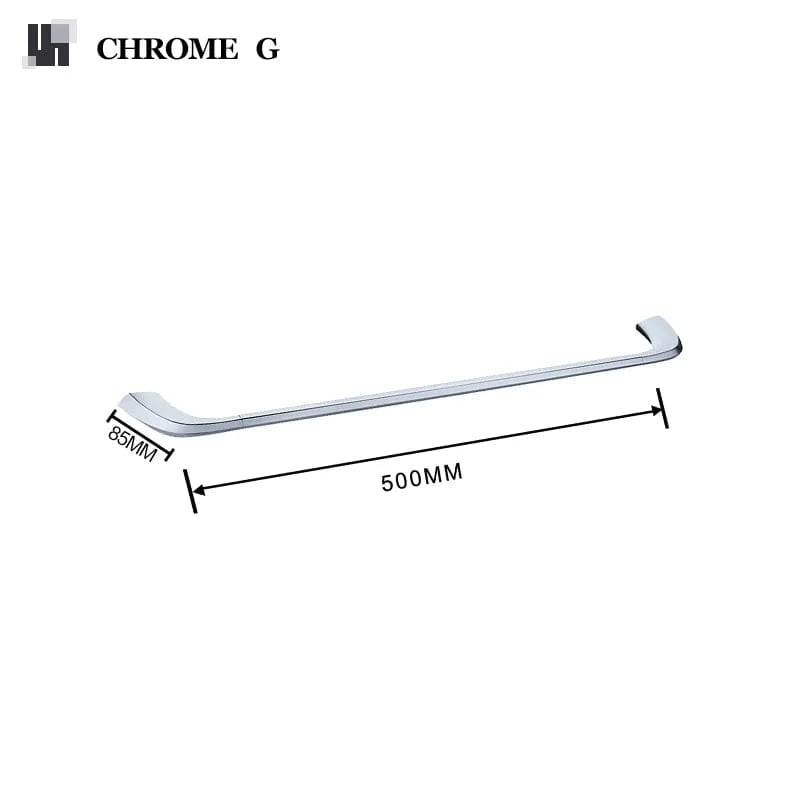 Chrome G Porte Serviette Mural Salle de Bain Mitigeo