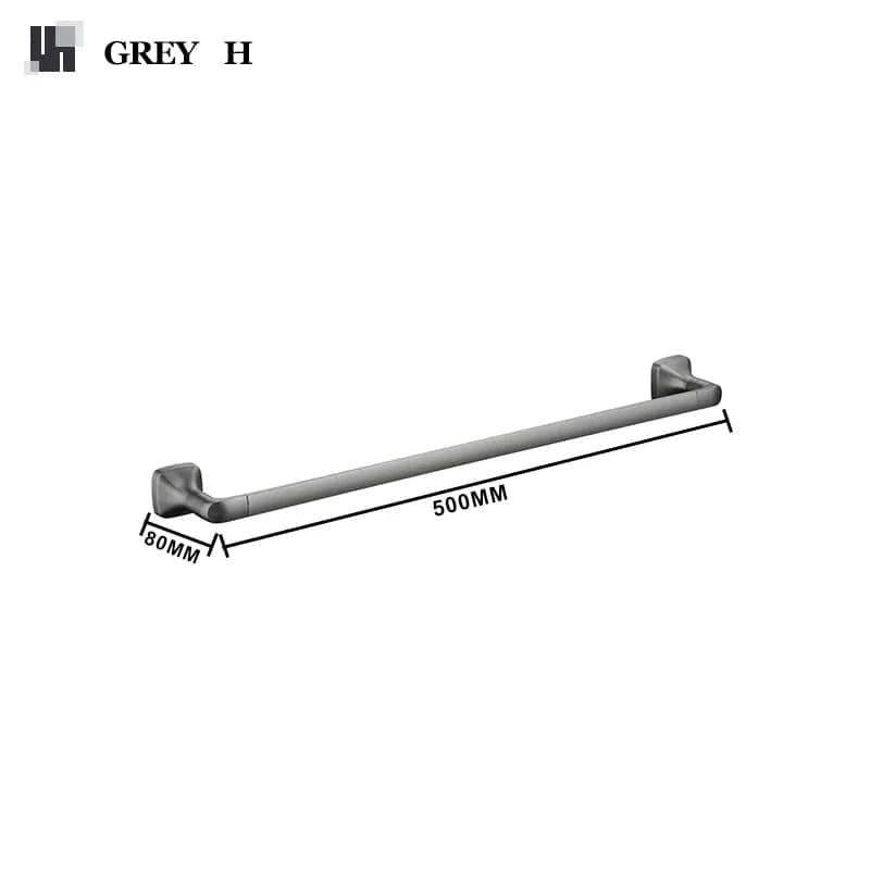 Gris H Porte Serviette Mural Salle de Bain Mitigeo