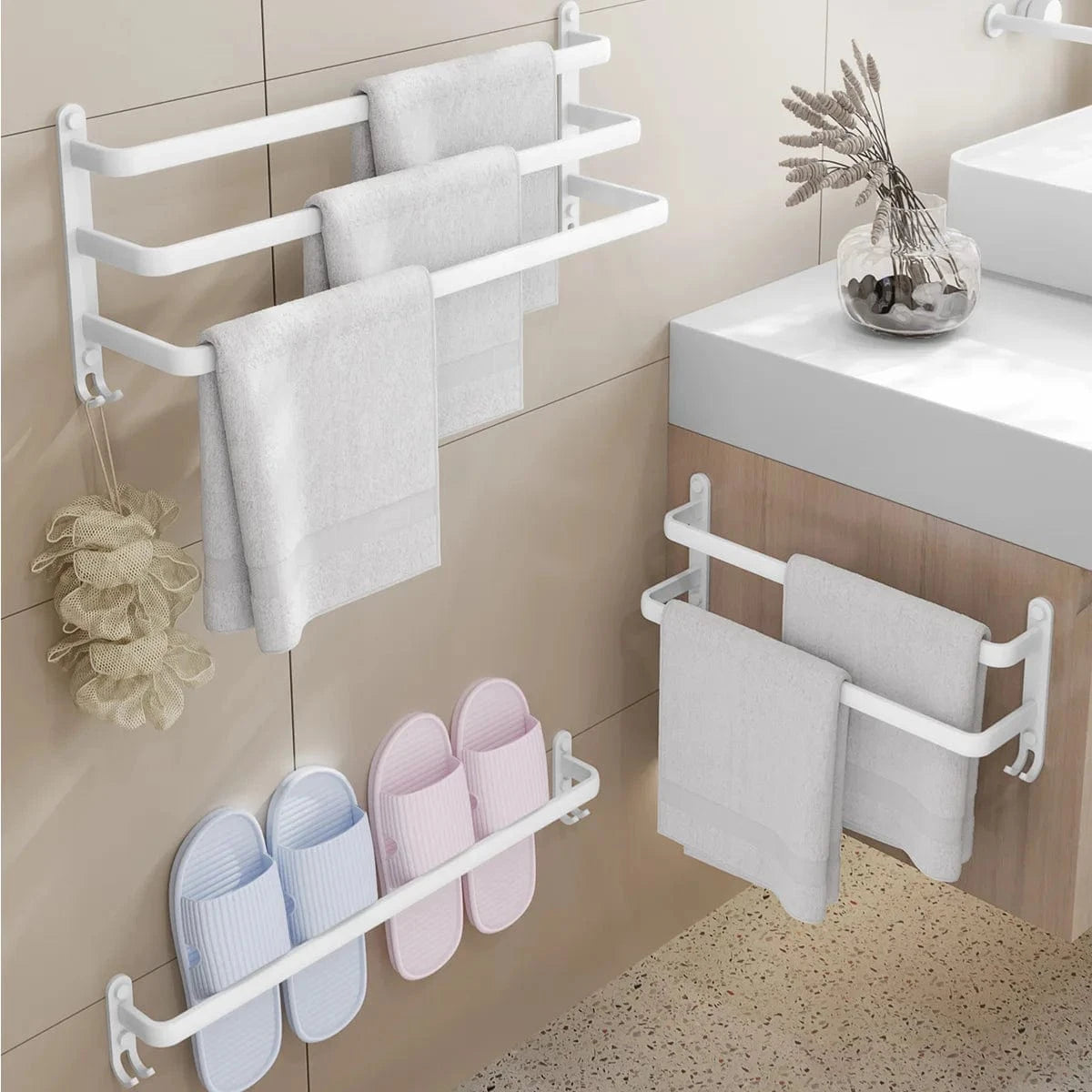 Porte Serviette pour Salle de Bain Mitigeo