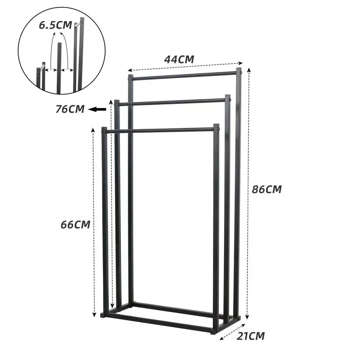 Porte Serviette Salle de Bain sur Pied Mitigeo