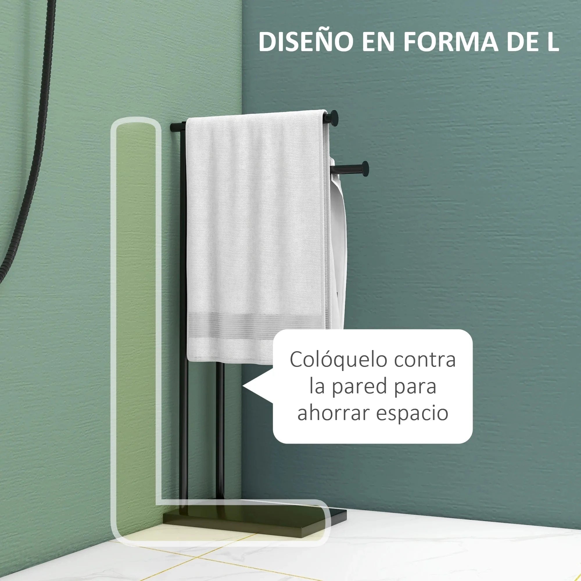 Porte Serviettes sur Pied Salle de Bain Mitigeo