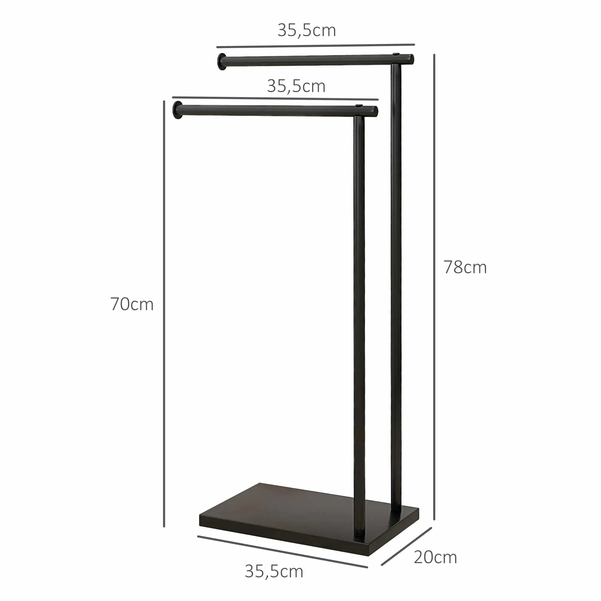 Porte Serviettes sur Pied Salle de Bain Mitigeo