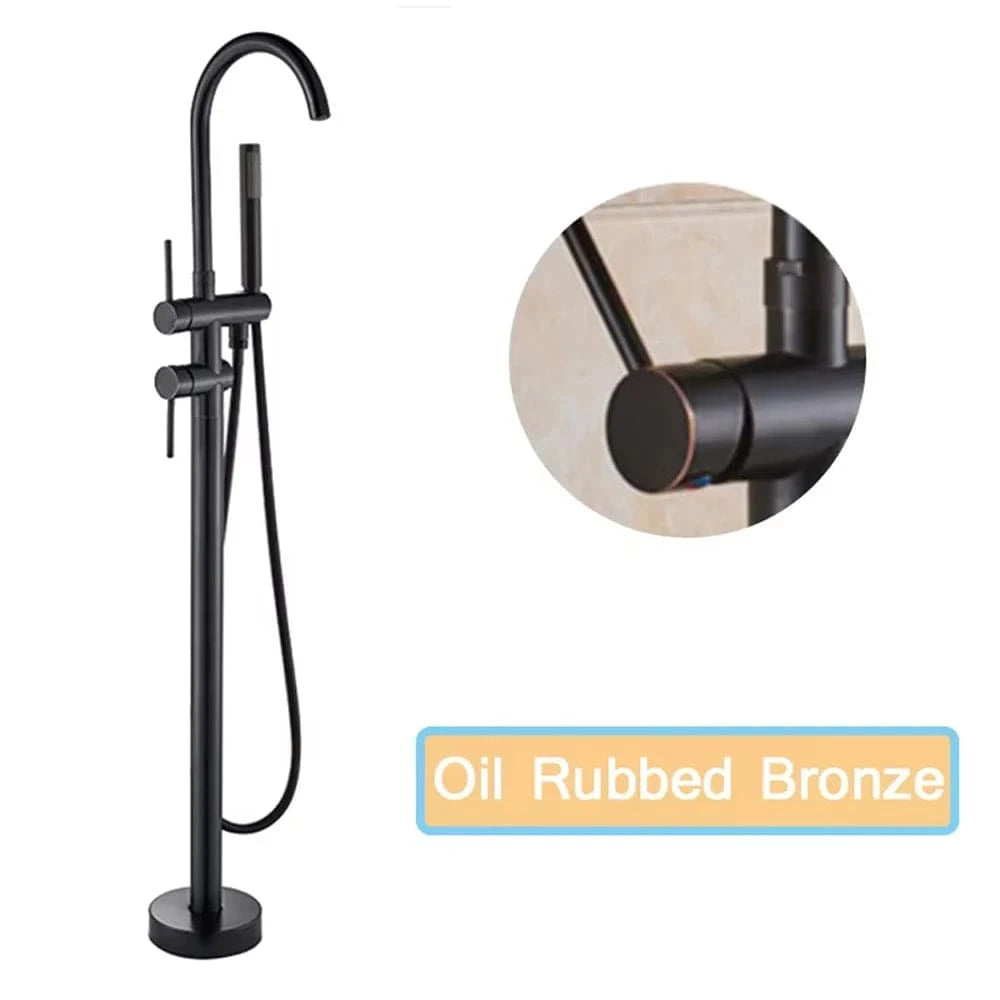 Bronze Robinet Baignoire Ilot Mitigeo