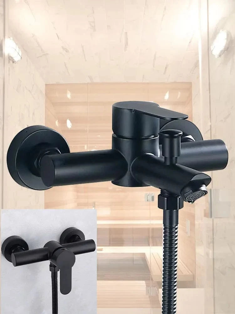 Robinet Baignoire Noir Mitigeo