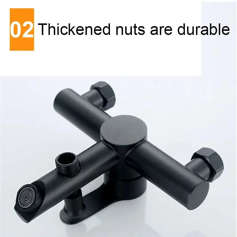 Robinet Baignoire Noir Mitigeo