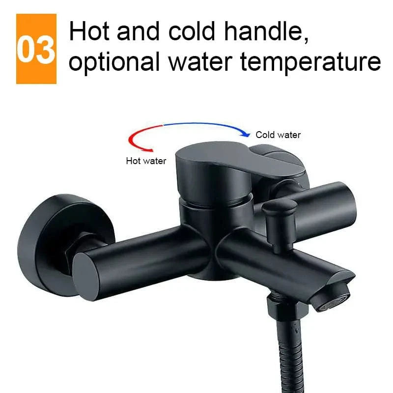 Mitigeo Robinet Baignoire Noir