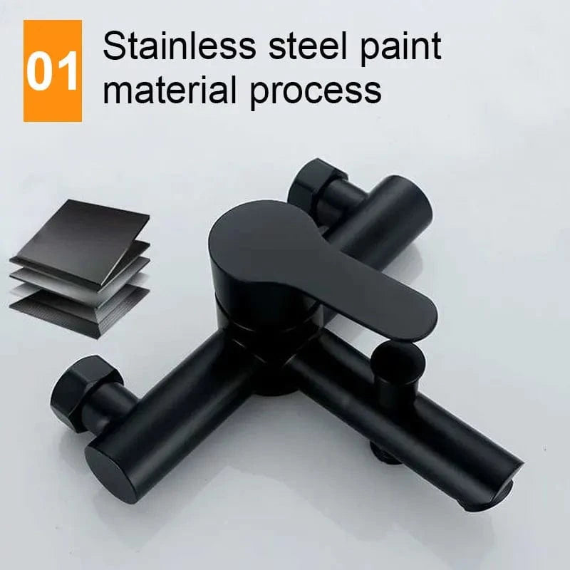 Robinet Baignoire Noir Mitigeo