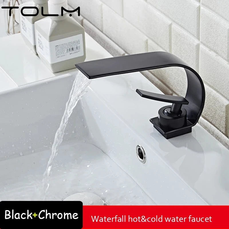 Mitigeo black Robinet Cascade Lavabo