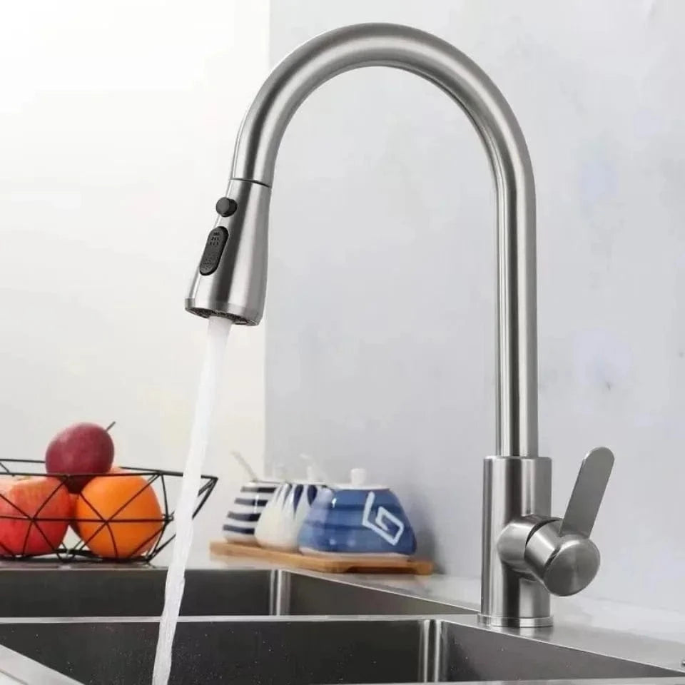 Robinet Cuisine Noir Douchette Mitigeo