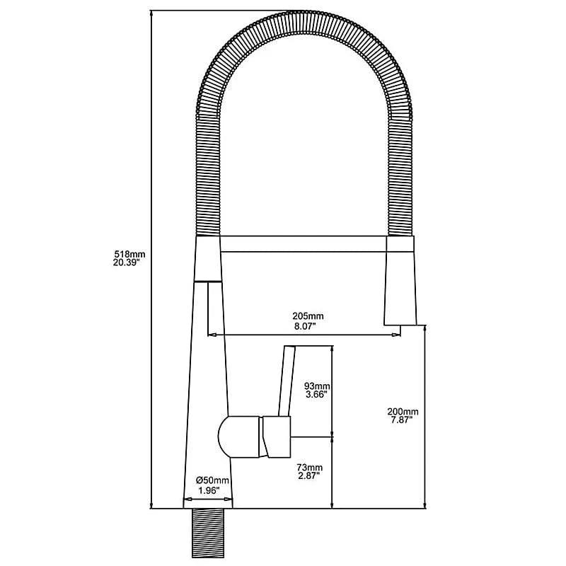 Robinet de Cuisine avec Douchette Mitigeo
