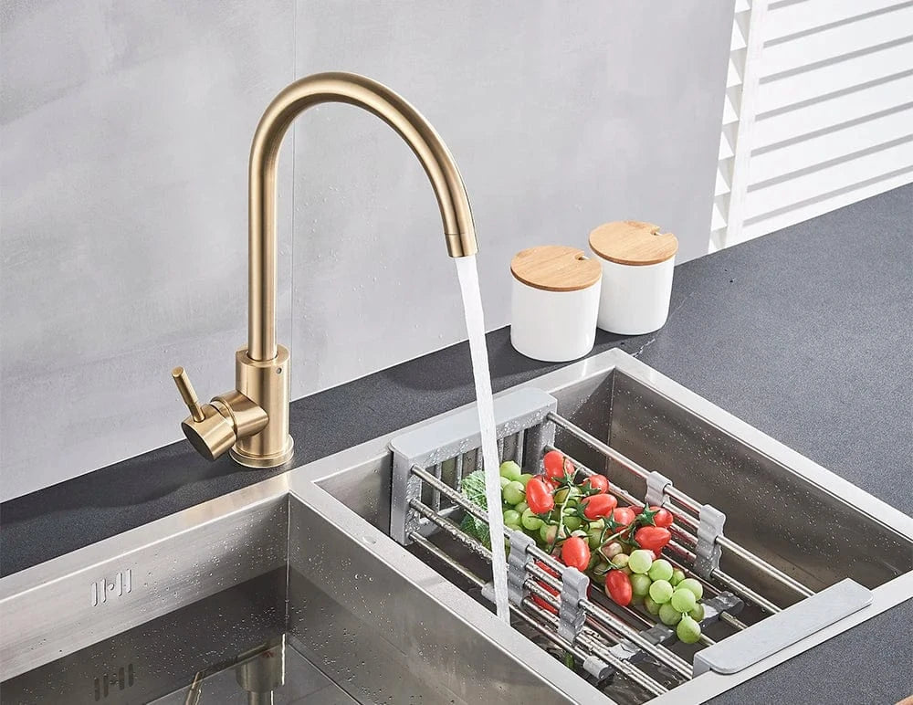 Robinet de Cuisine Noir Mitigeo