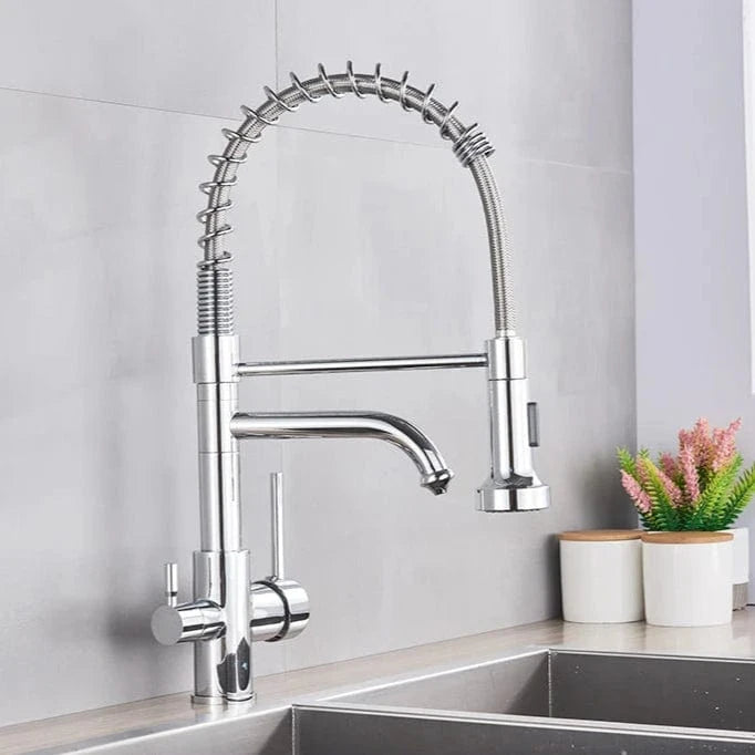 Mitigeo TYPE A-Chrome Robinet de Cuisine Professionnel