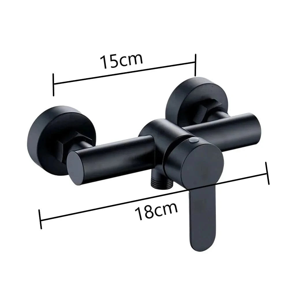 Robinet de Douche Noir Mitigeo