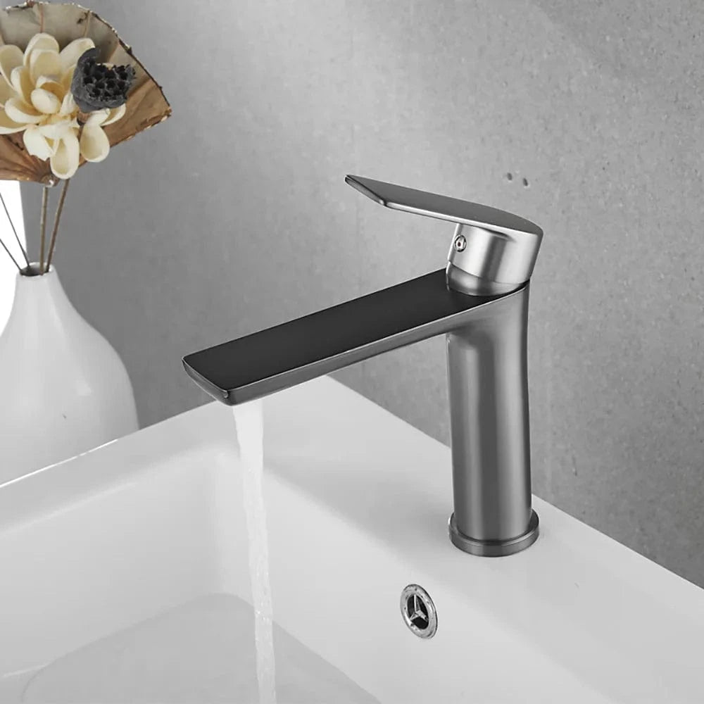 Gris-Lavabo Robinet de Lavabo de Salle de Bain Mitigeo