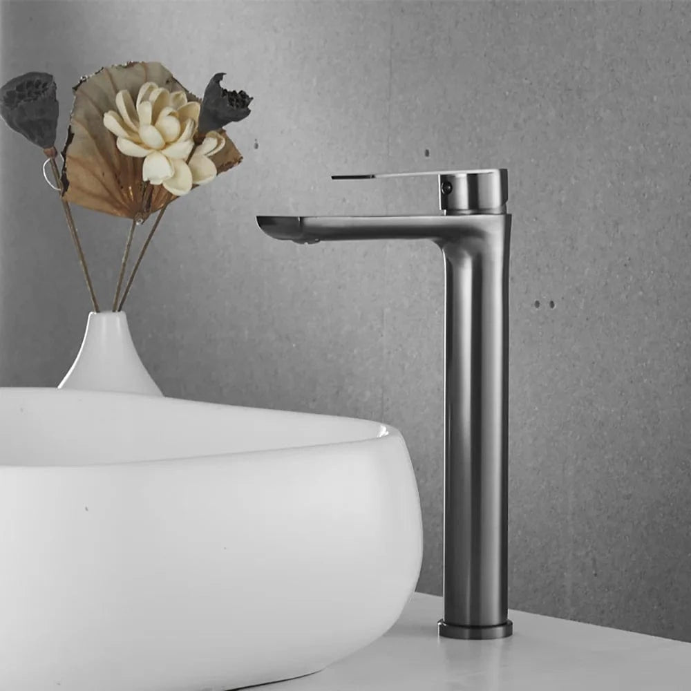 Gris-Vasque Robinet de Lavabo de Salle de Bain Mitigeo