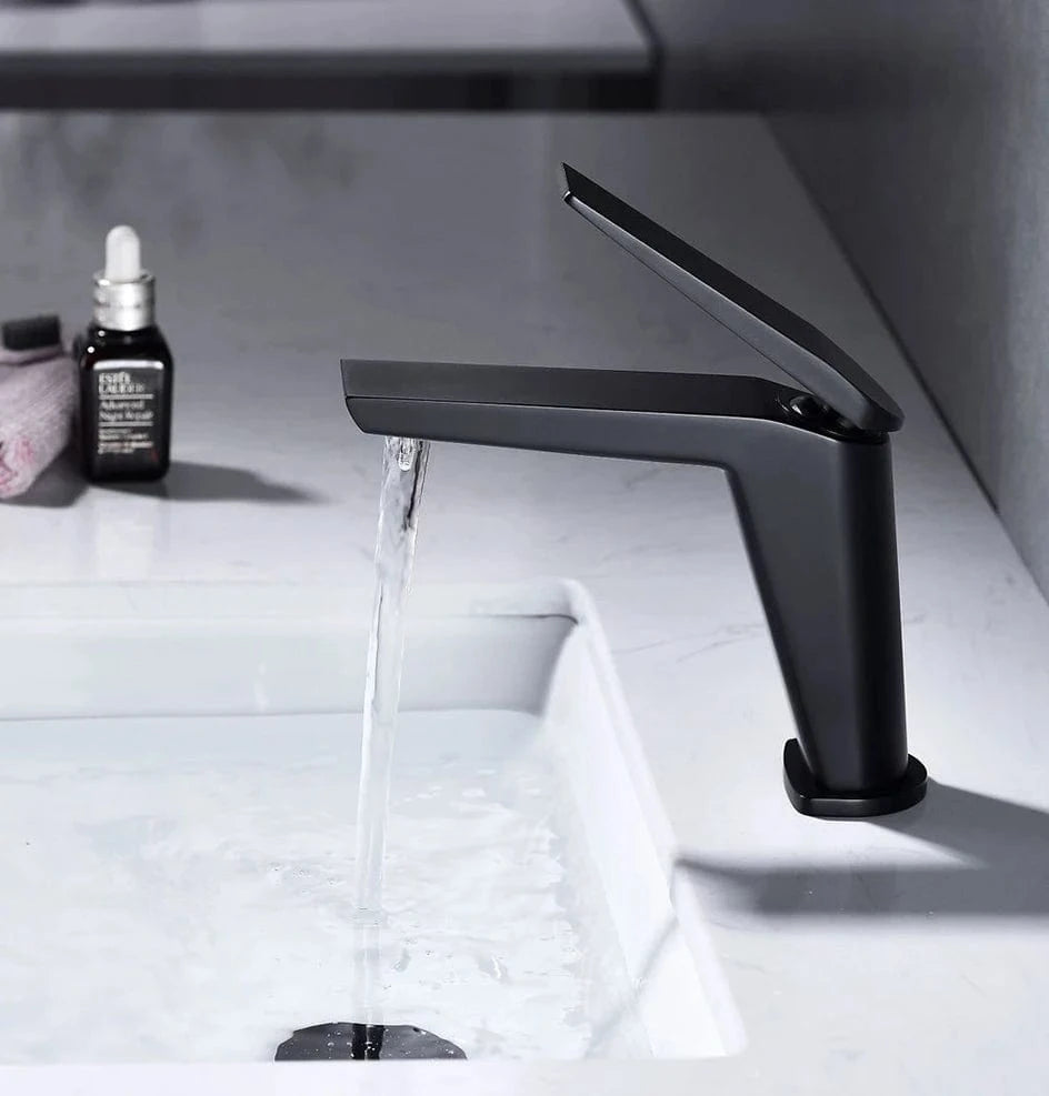 Robinet de Lavabo Noir Mitigeo