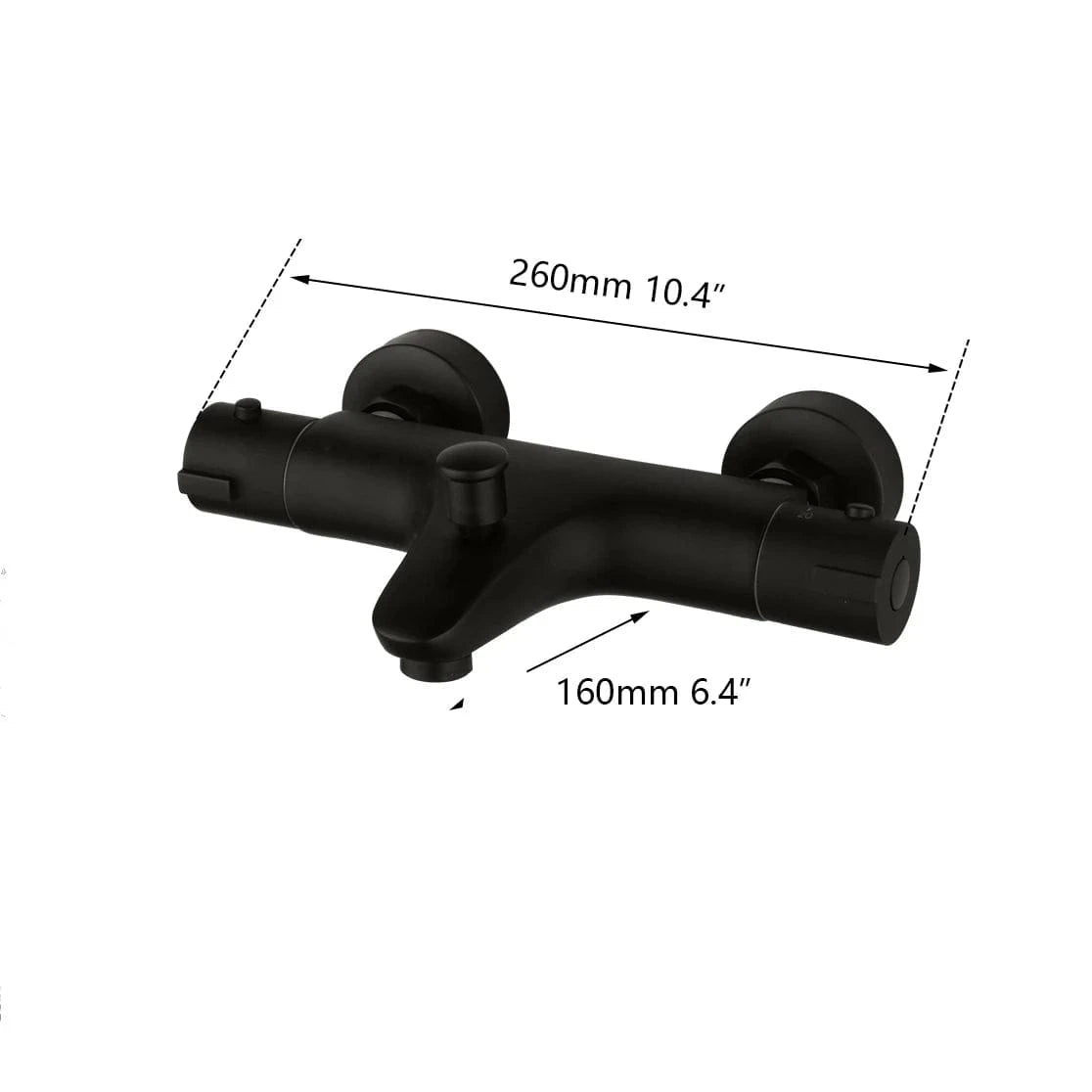 Robinet Douche Noir Mitigeo