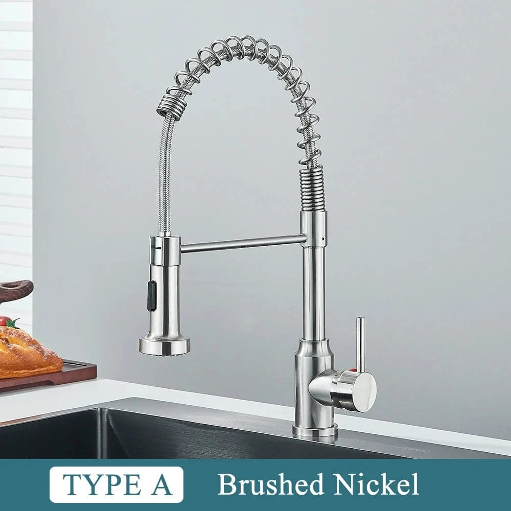 Nickel Brosse Robinet Douchette Mitigeo