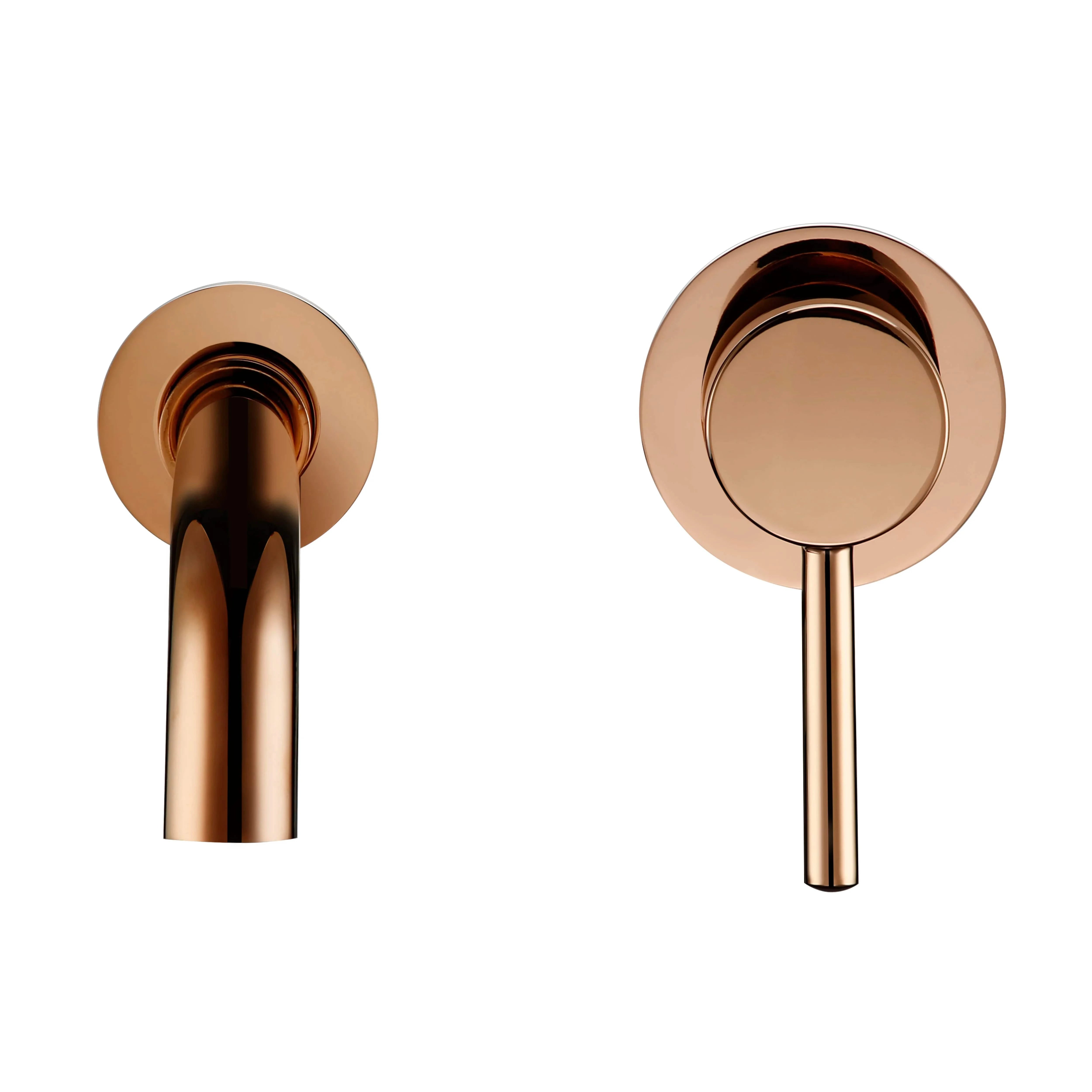 Mitigeo Or Rose / 210mm Robinet Encastrable Lavabo