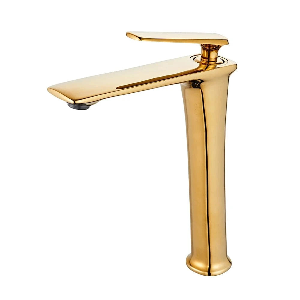 Mitigeo Vasque -Gold Tall Robinet Haut Lavabo