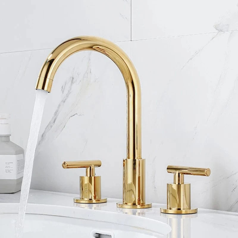 Gold 1 Robinet Lavabo 3 Trous Mitigeo