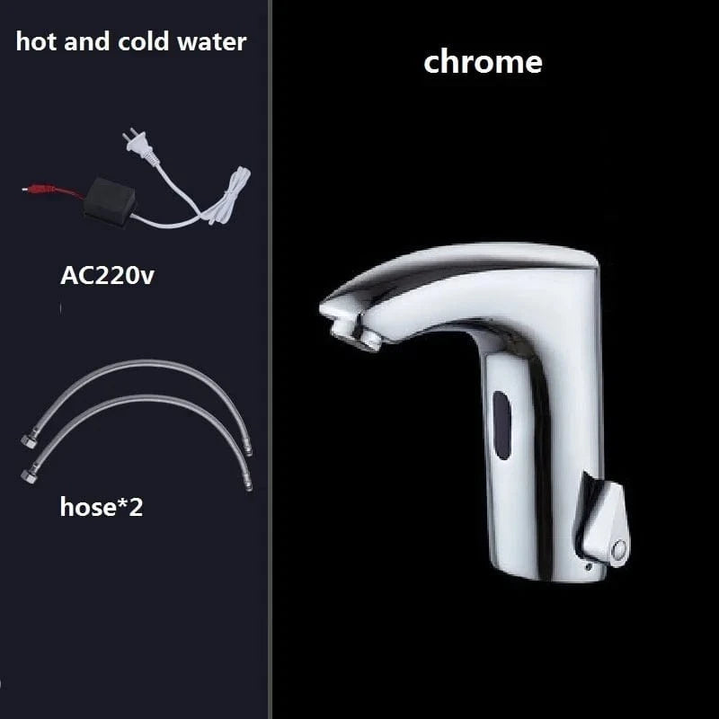 Chrome AC220v Robinet Lavabo Automatique Mitigeo