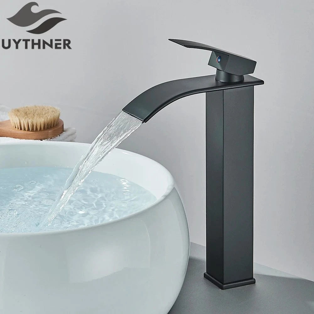 Mitigeo Noir - Vasque Robinet Lavabo Cascade