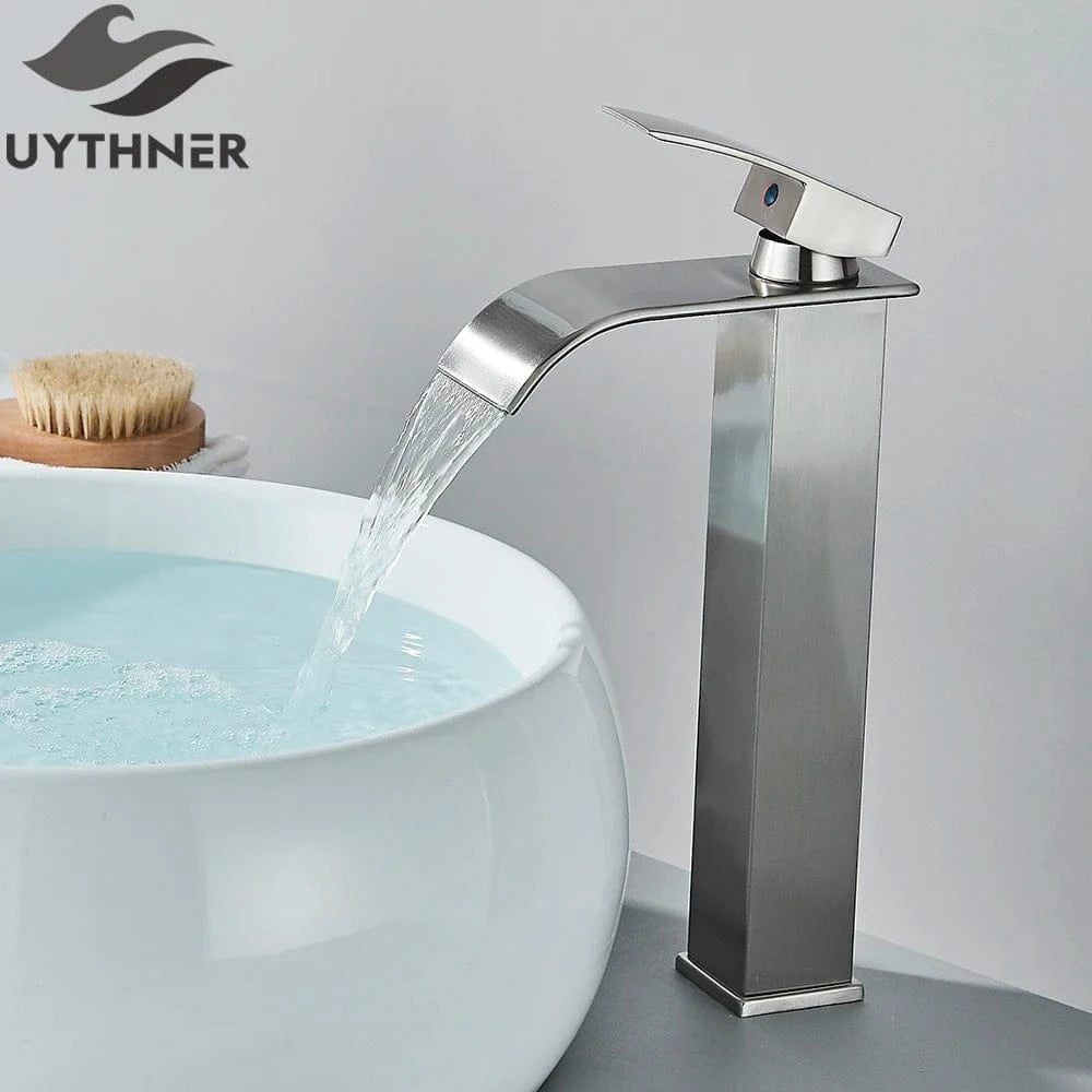 Mitigeo Nickel - Vasque Robinet Lavabo Cascade