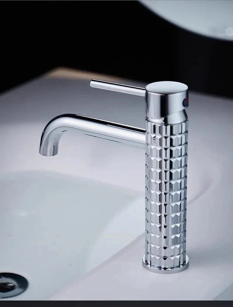 Chrome - Lavabo Robinet Lavabo Doré Mitigeo