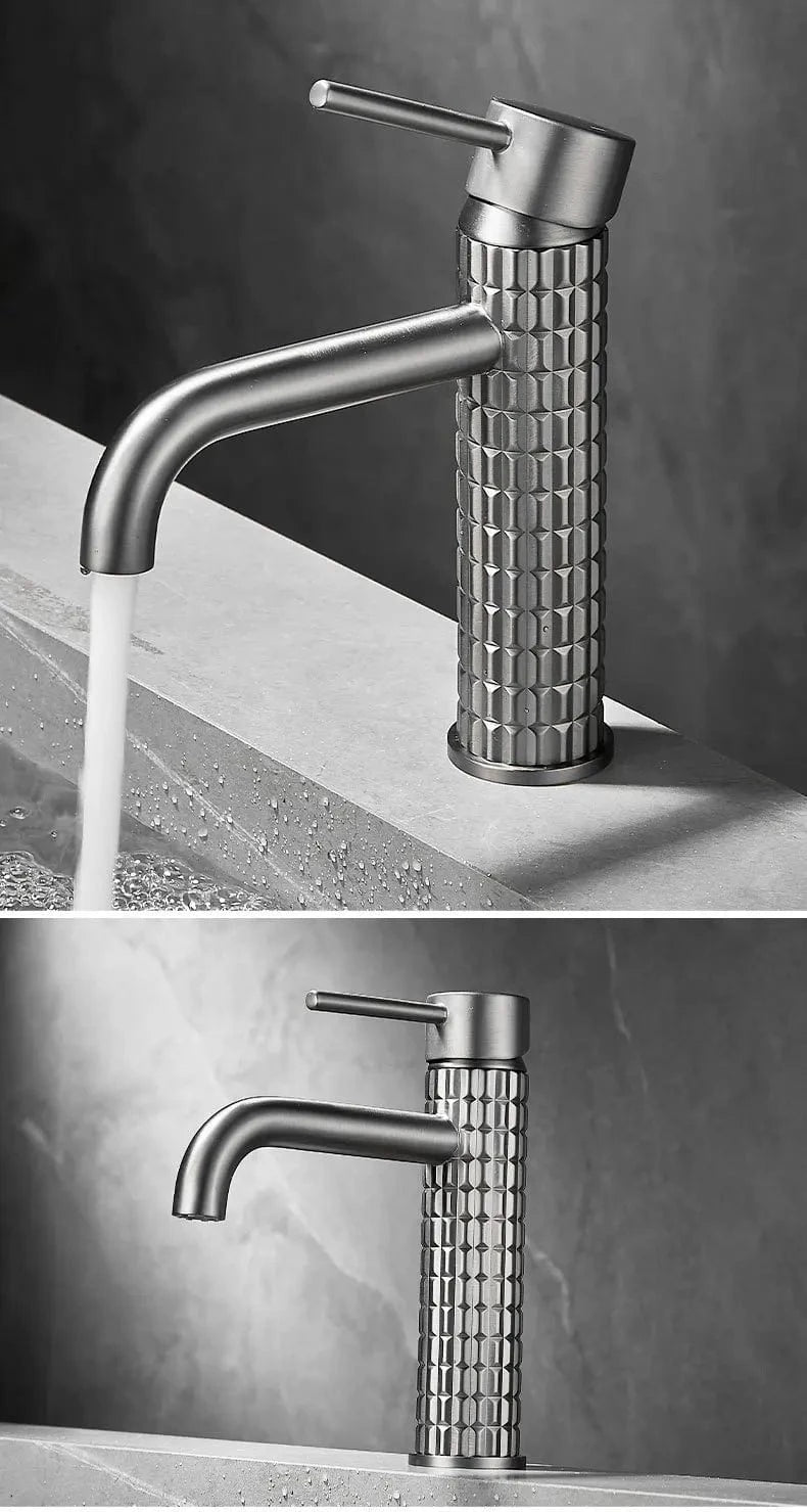 Robinet Lavabo Doré Mitigeo