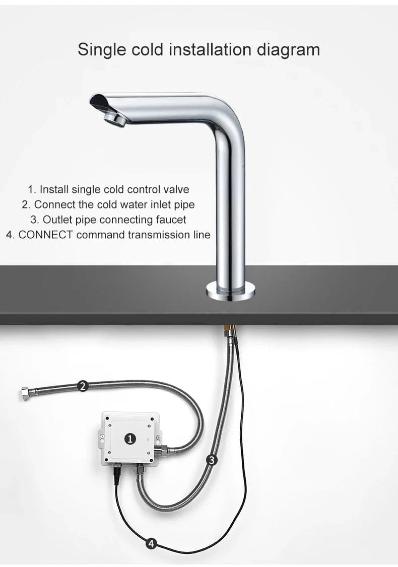 Robinet Lavabo Infrarouge Mitigeo