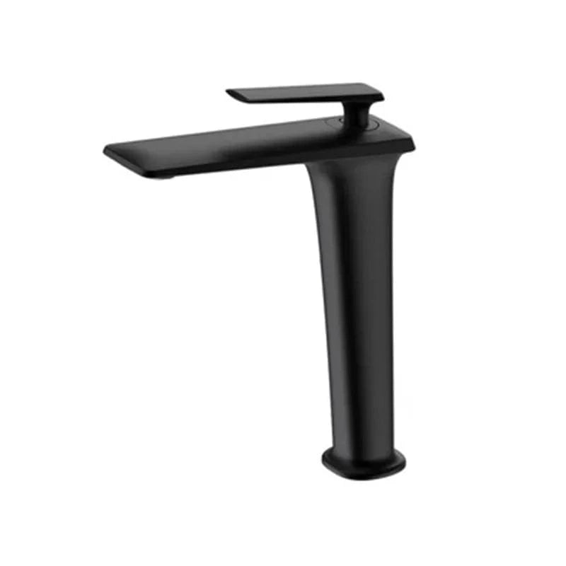 Noir - Vasque Robinet Lavabo Noir Mat Mitigeo