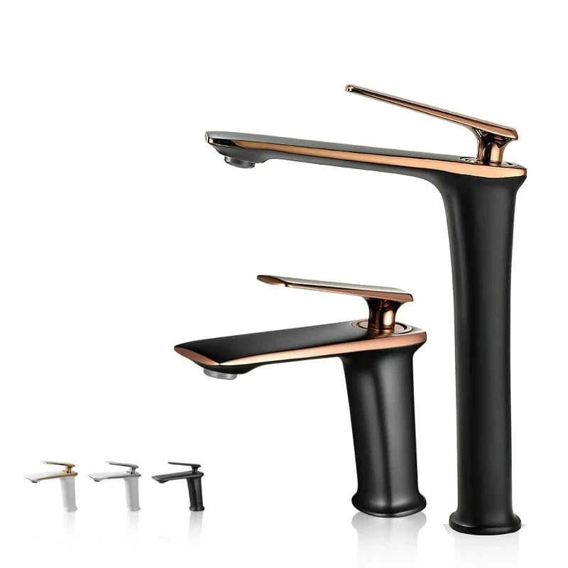 Robinet Lavabo Noir Mat Mitigeo