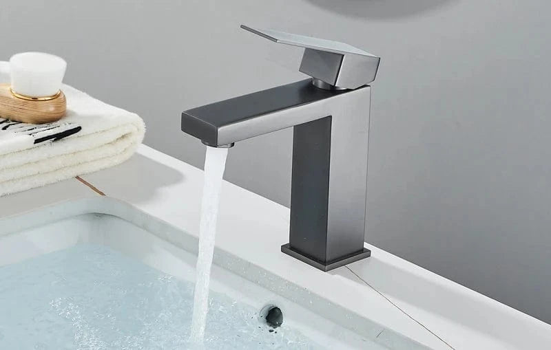 Robinet Lavabo Noir Mitigeo