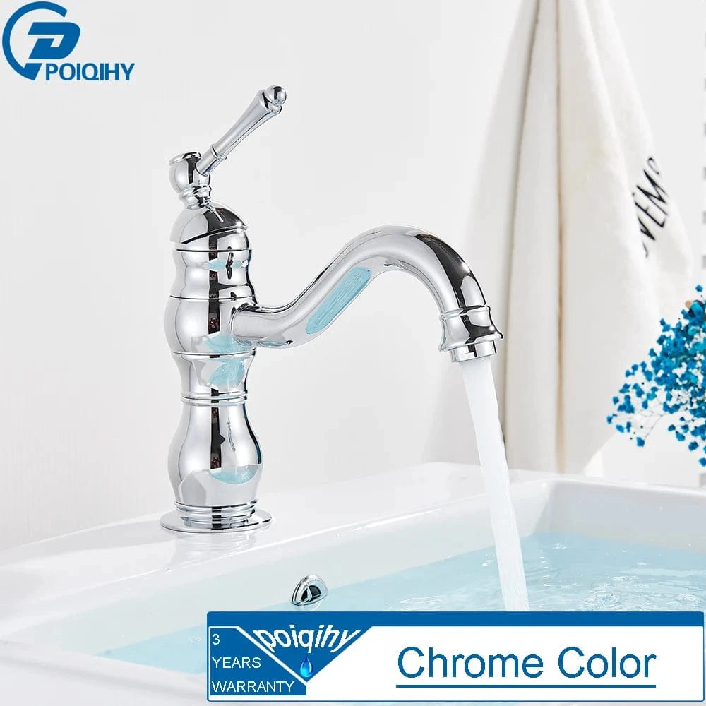 Chrome - Lavabo Robinet Lavabo Retro Mitigeo