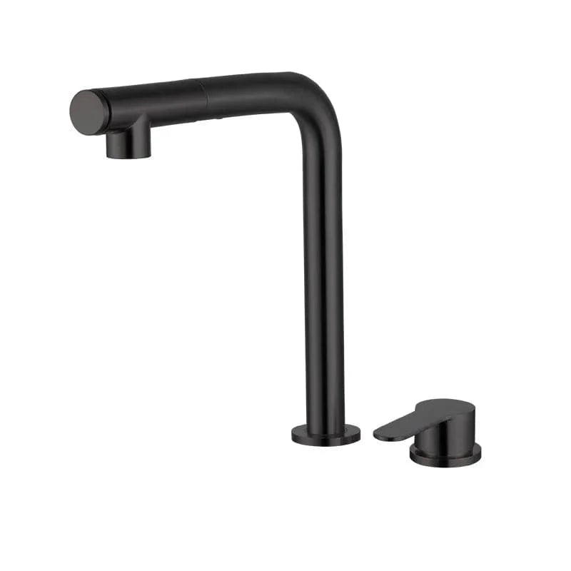 Noir Robinet Melangeur Evier Mitigeo