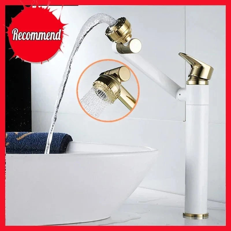 Robinet Mitigeur Lavabo Chrome Rotatif Mitigeo