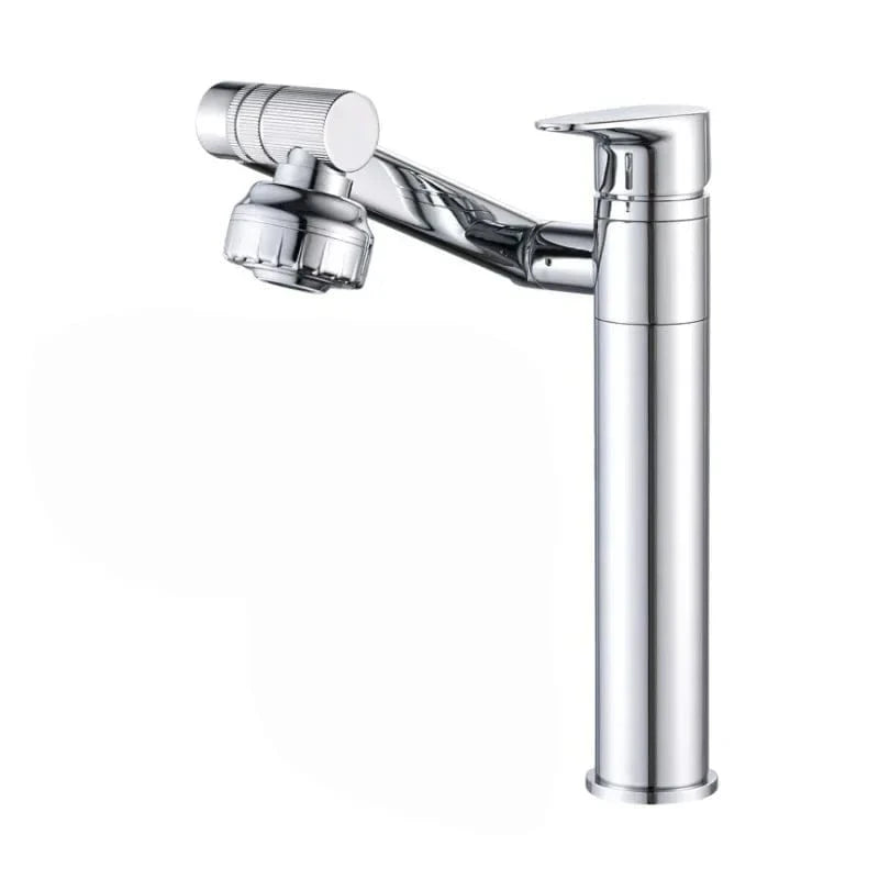 Robinet Mitigeur Lavabo Chrome Rotatif Mitigeo
