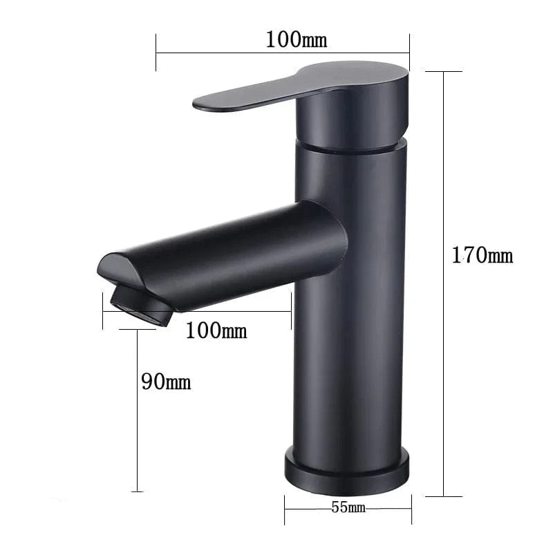 Mitigeo Noir Robinet Mitigeur Lavabo
