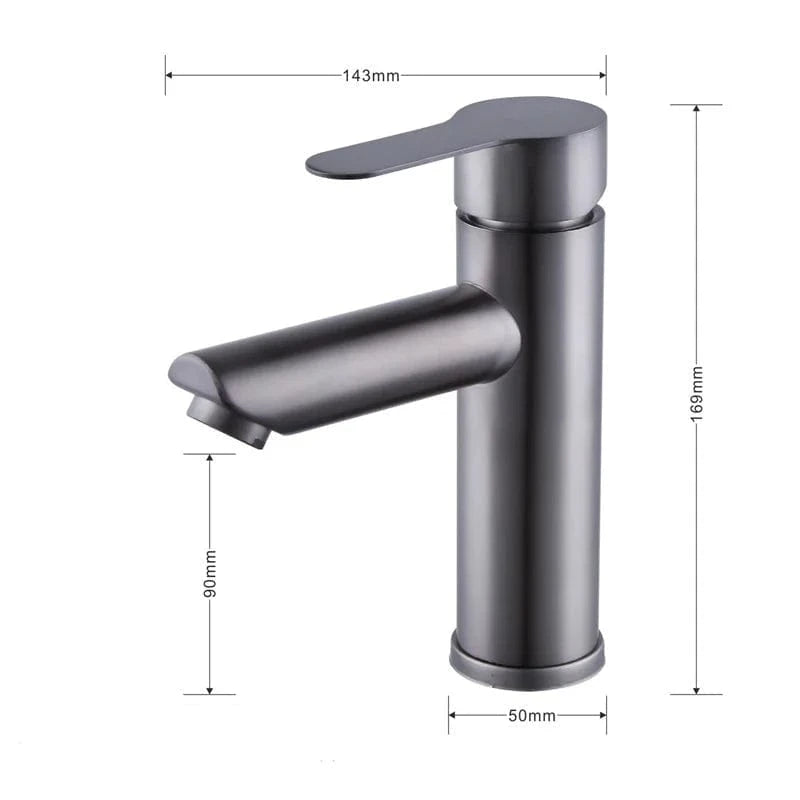 Mitigeo Gris Robinet Mitigeur Lavabo