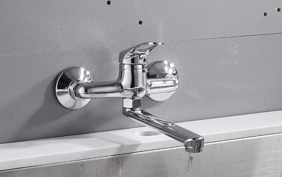 Mitigeo Chromé Robinet Mural Cuisine