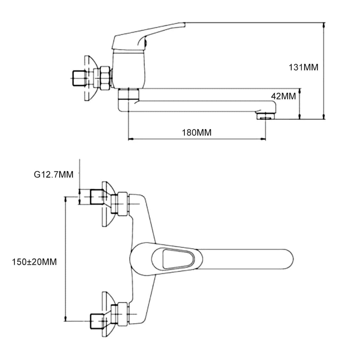 Mitigeo Robinet Mural Cuisine