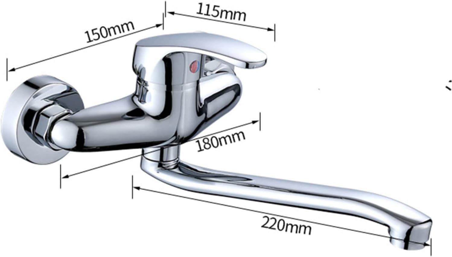 Mitigeo Robinet Mural de Cuisine